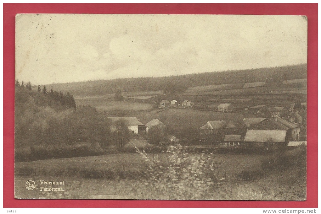 Vencimont - Panorama ... Partie Du Village - 1935 ( Voir Verso ) - Gedinne