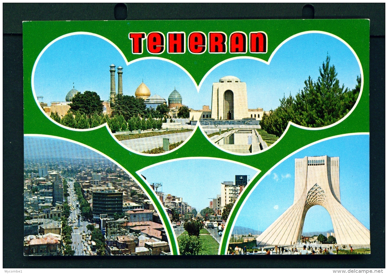 IRAN  -  Teheran  Multi View  Unused Postcard - Iran