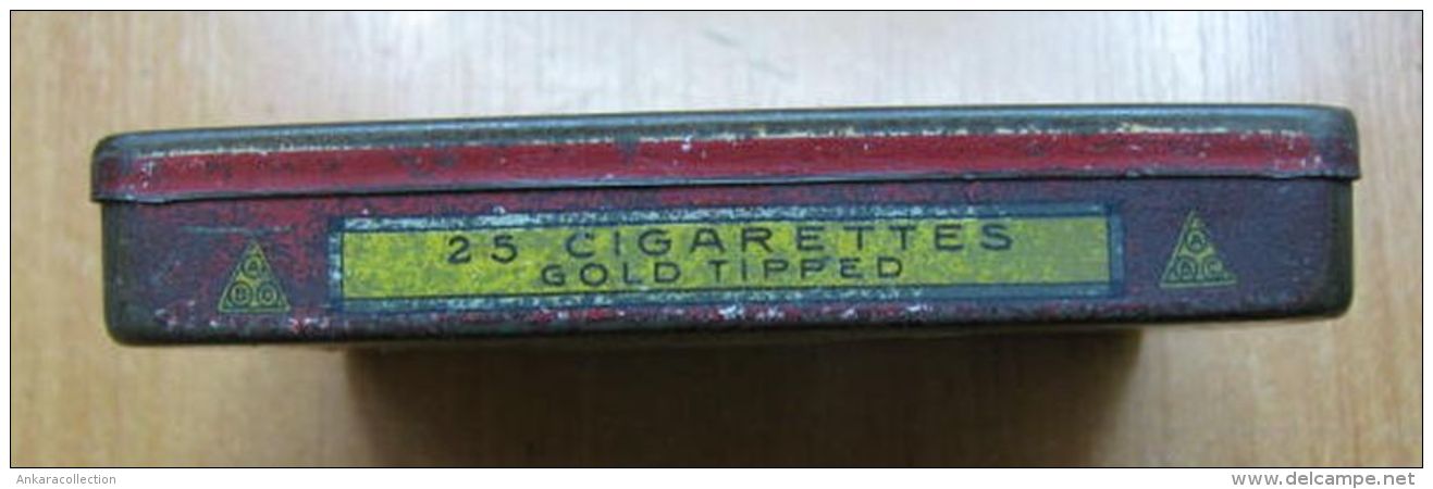 AC - A.  BATSCHARI HAFLIEFERANT BADEN BADEN 25 CIGARETTES EMPTY TIN BOX - Empty Tobacco Boxes