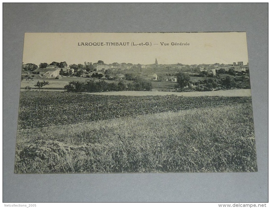 LAROQUE-TIMBAUT - VUE GENERALE - 47 LOT ET GARONNE (O) - Laroque Timbault
