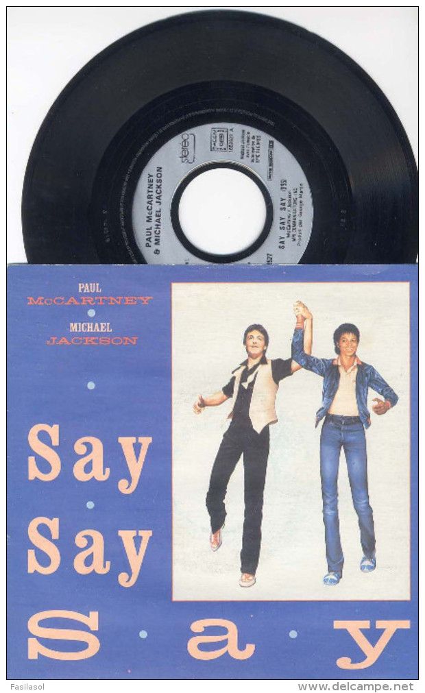 SP 45tours : PAUL McCARTNEY & MICHAEL JACKSON : Say Say Say - Ode To A Koala Bear (1983) - Soul - R&B