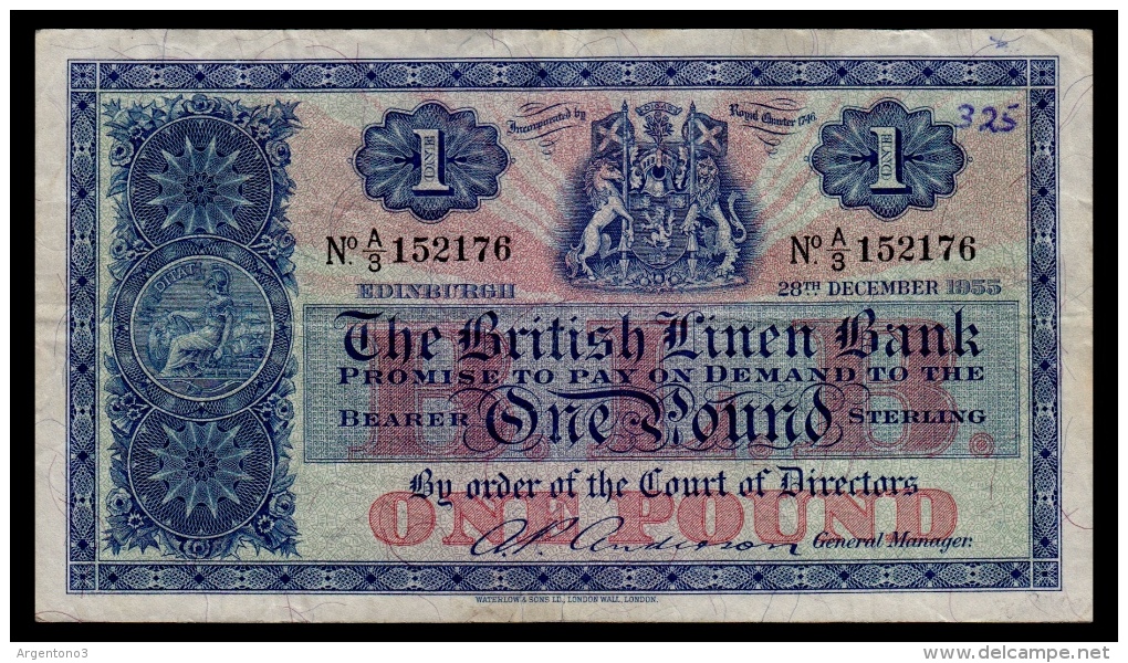 Scotland 1 Pound 1955 P.157d F - 1 Pond