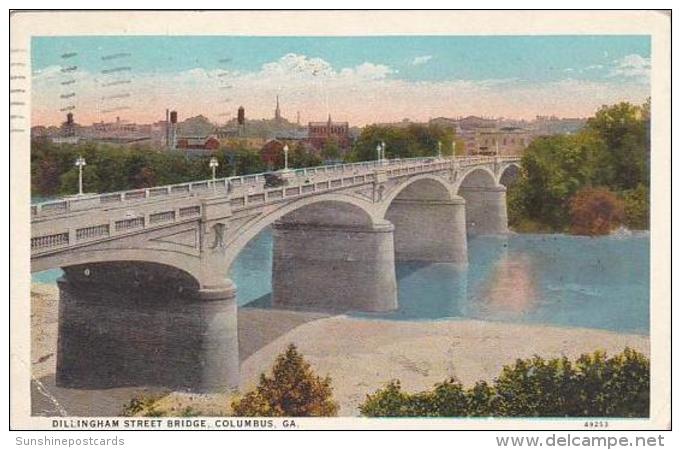 Georgia Columbus Dillingham Street Bridge 1928 - Columbus