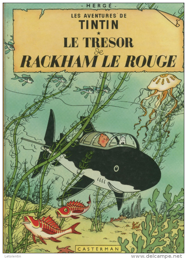 TINTIN - LE TRESOR DE RACKHAM LE ROUGE D´HERGÉ CHEZ CASTERMAN (B39) - Hergé