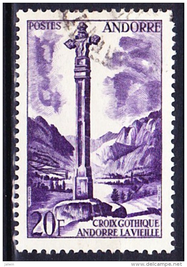 ANDORRE 1955-58 YT N° 148 Obl. - Usati