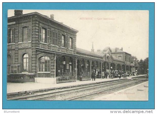 CPA Chemin De Fer La Gare AULNOYE 59 - Aulnoye