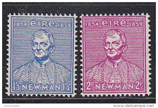 Ireland 1954 Cardinal Newman 2v ** Mnh (29010) - Nuovi