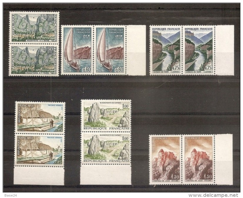 1965 Francia France TURISTICA  TOURISM 2 Serie Di 6v. (manca Il 40c) 1436/41 MNH** - Altri & Non Classificati