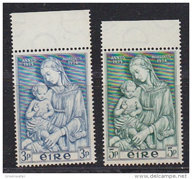 Ireland 1954 Marian Year 2v (+margin) ** Mnh (29012) - Nuevos