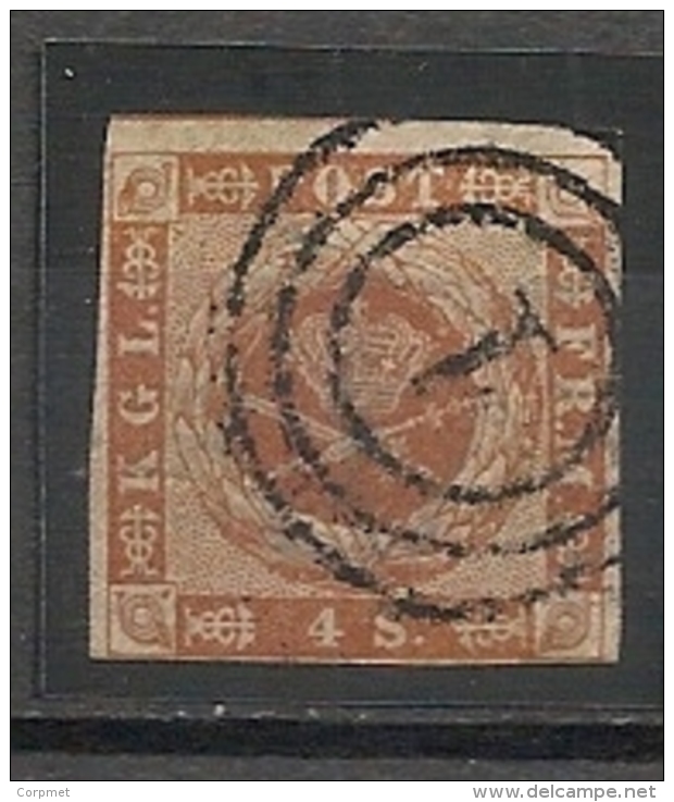 DENMARK - DANEMARK - Yvert # 4 - USED - Used Stamps