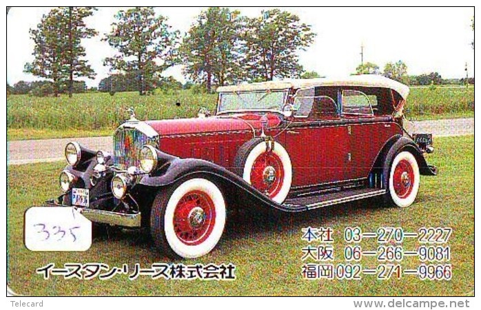 Télécarte JAPON * OLDTIMER *  (335)  Phonecard JAPAN * VOITURE * Auto * CAR * TELEFONKARTE * - Cars