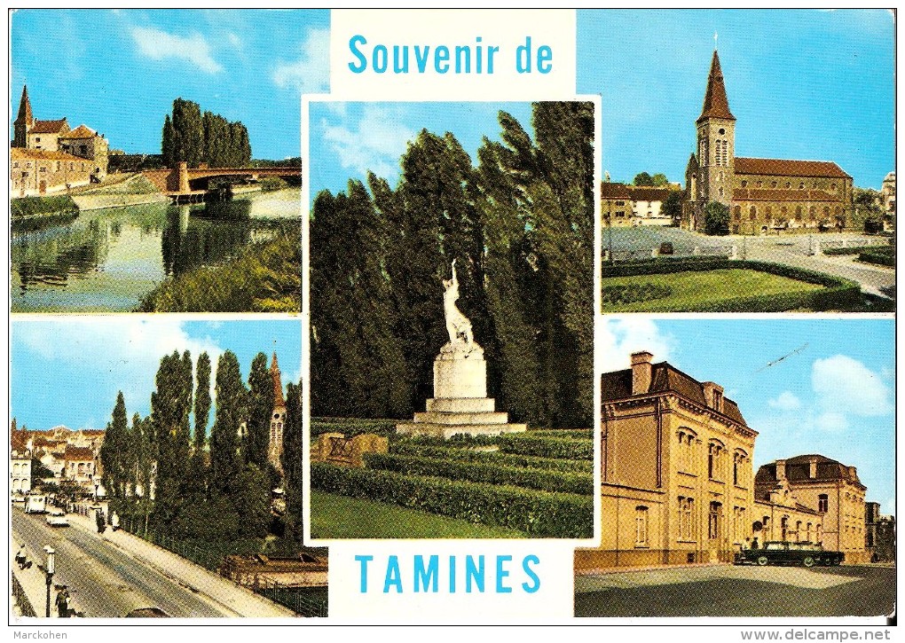 SAMBREVILLE - TAMINES (5060) : SOUVENIR DE TAMINES. CPSM MULTIVUES. - Sambreville