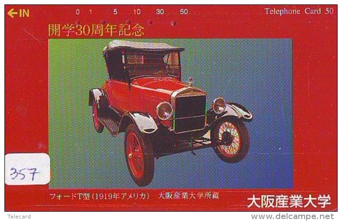 Phonecard JAPAN *  Télécarte JAPON * OLDTIMER *  (357)  *  * VOITURE * Auto * CAR * TELEFONKARTE * - Cars