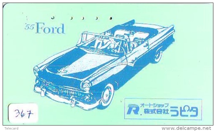 Phonecard JAPAN *  Télécarte JAPON * OLDTIMER * FORD (367) * VOITURE * Auto * CAR * TELEFONKARTE * - Cars