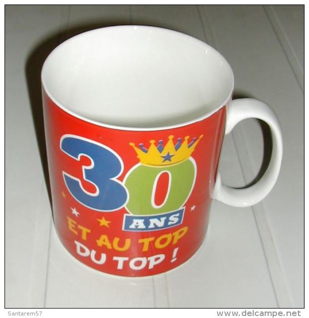Mug Grande Capacité - Tasse - Caneca - Cup Céramique 30 Ans Et Au Top Du Top - Tasses