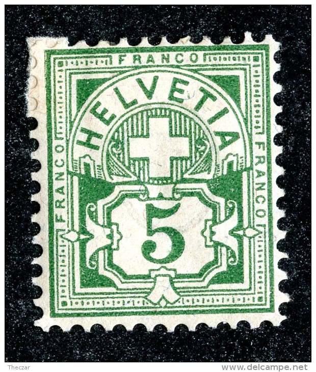 10568  Switzerland 1899  Zumstein #65B  *  Michel #53Ya ( Cat. 10.€ ) - Offers Welcome! - Neufs