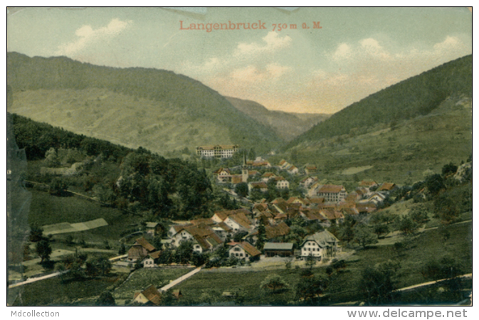 CH LANGENBRUCK / Vue Panoramique / CARTE COULEUR GLACEE - Langenbruck