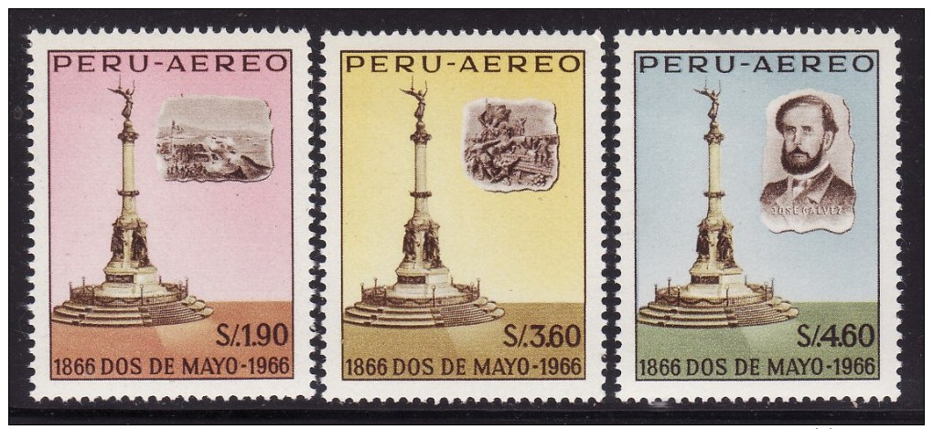 Peru #C200-2 F-VF Mint NH ** (1966) - Peru