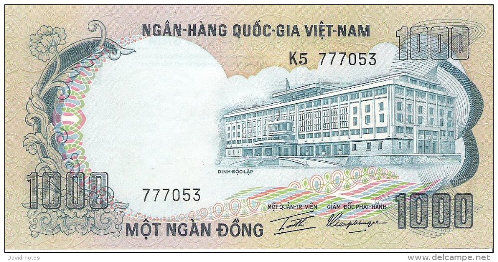 South Vietnam - Pick 34 - 1000 Dong 1972 - AUnc - Vietnam