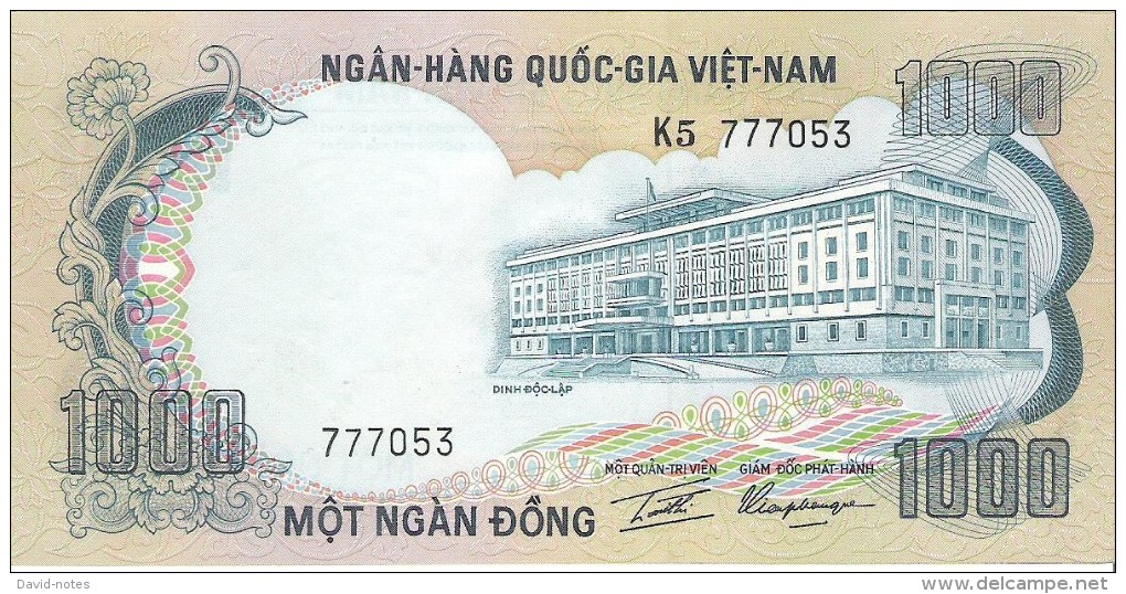 South Vietnam - Pick 34 - 1000 Dong 1972 - AUnc - Viêt-Nam