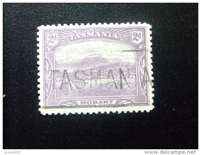 TASMANIA TASMANIE 1906 -1912 VUE  De HOBART  Yvert N&ordm; 76 B &ordm; FU - Used Stamps