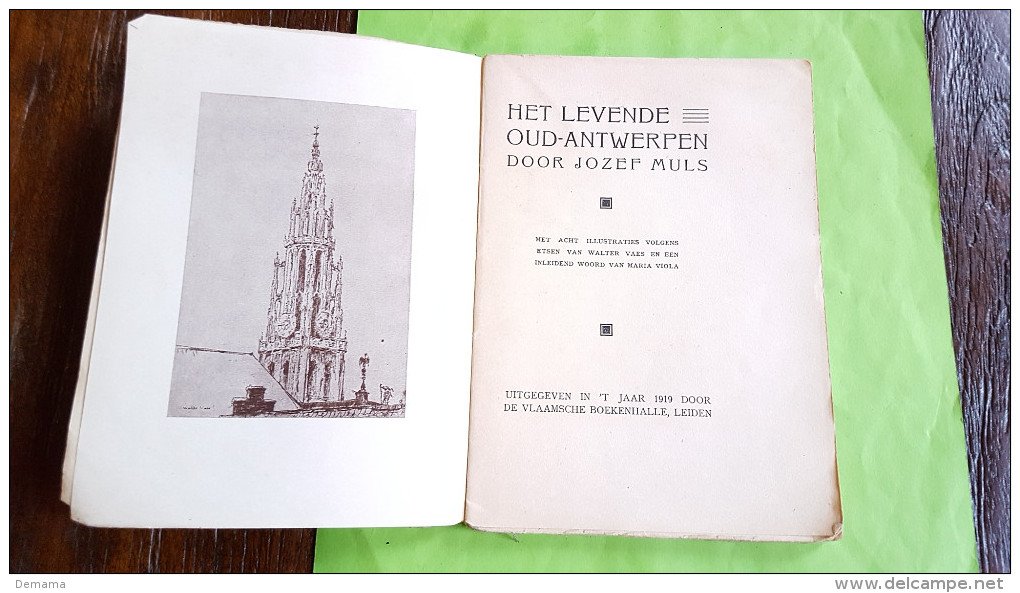 Het Levende Oud-Antwerpen, Jozef Muls, 1919 - Histoire