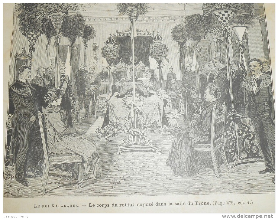 Journal des Voyages. N°721. 1891. En Abyssinie et au Pays Galla. Le Roi Kalakaoua. Les Canadiens Français.