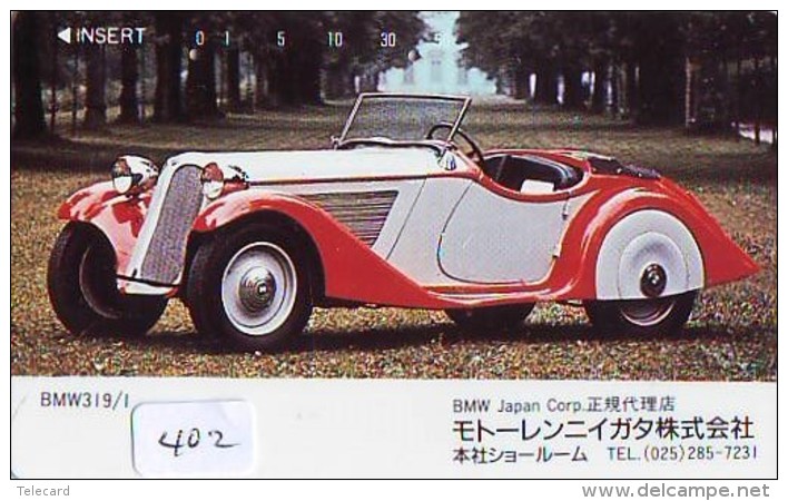 Télécarte JAPON * OLDTIMER * BMW   (402)  * Phonecard JAPAN * VOITURE * Auto * CAR * TELEFONKARTE * - Cars