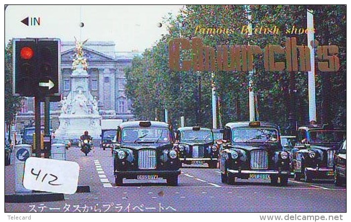 Télécarte JAPON * OLDTIMER * TAXI  (412) Phonecard JAPAN * VOITURE * Auto * CAR * TELEFONKARTE * - Cars