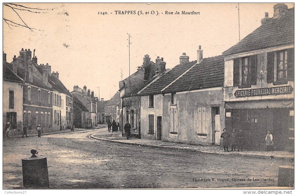 78- TRAPPES -RUE DE MONTFORT-EPICERIE FOURNIVAL MERCERIE - Trappes