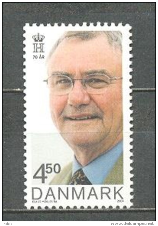 2004 DENMARK PRINCE HENRIK BIRTHDAY MICHEL: 1374 MNH ** - Neufs