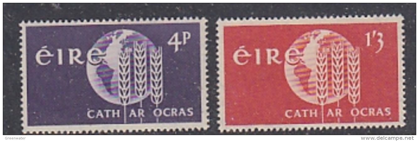 Ireland 1963 Freedom From Hunger 2v ** Mnh (29017) - Unused Stamps