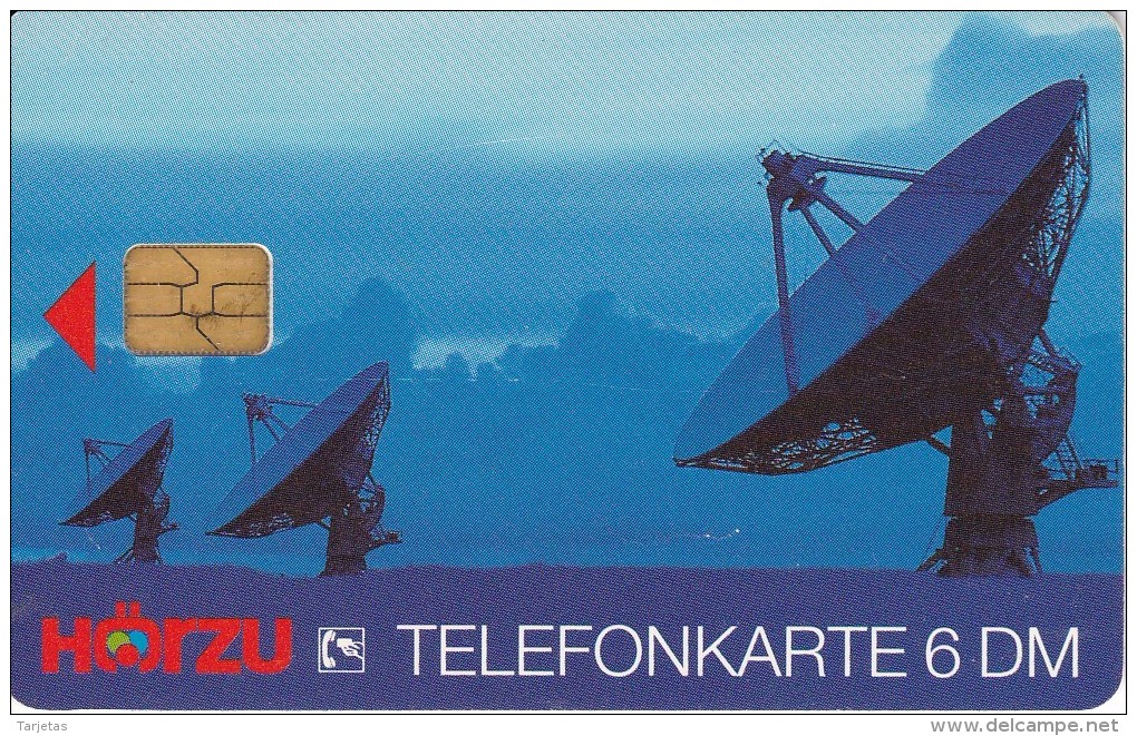 TARJETA DE ALEMANIA DE UNAS ANTENAS PARA SATELITES  (SATELLITE-SATELITE) - Astronomie