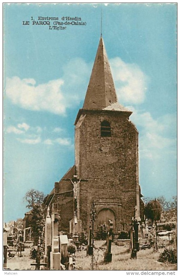 - Pas De Calais -ref-A 620- Le Parcq - L Eglise - Carte Bon Etat - - Le Parcq