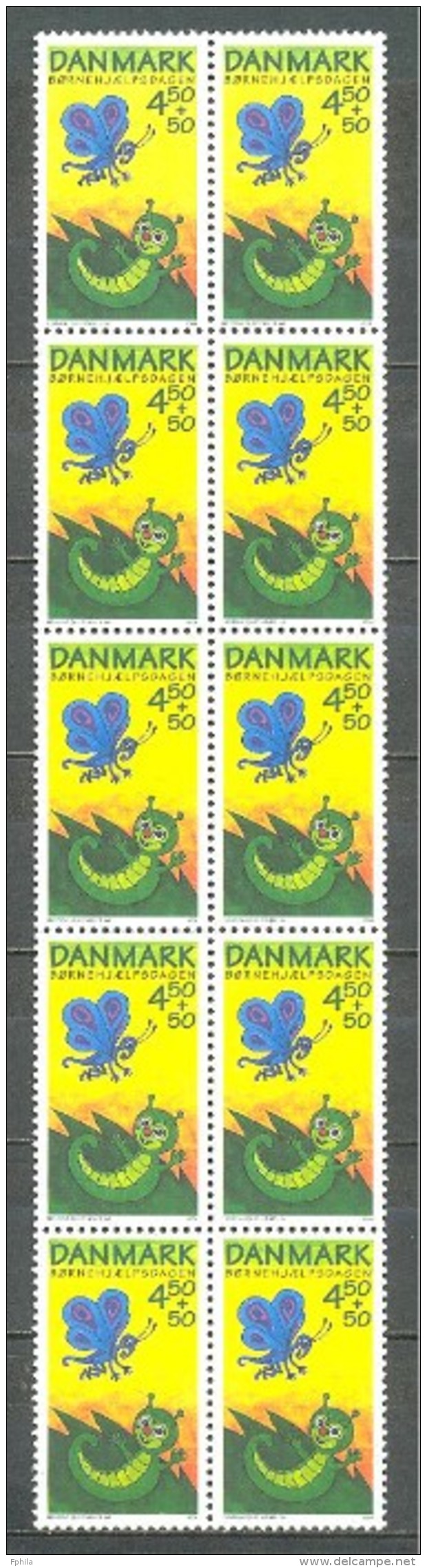 2004 DENMARK CHILDREN DAY BOOKLET STAMPS (10x) MICHEL: 1360 MNH ** - Neufs