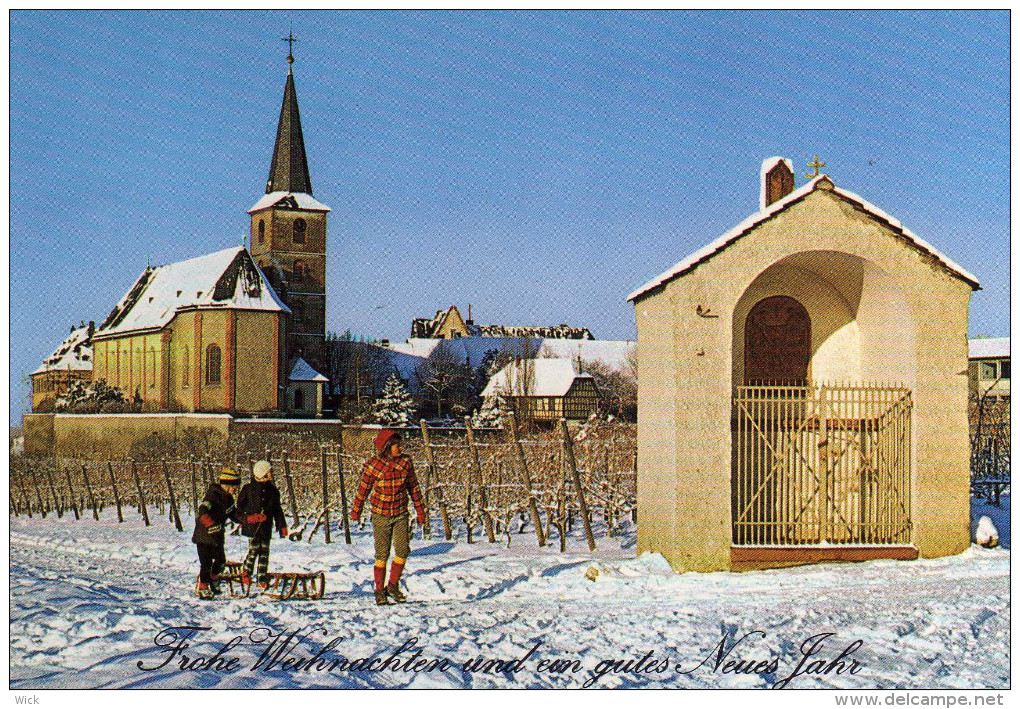AK Hochheim Am Main -seltene Weihnachtskarte / Neujahrskarte - Hochheim A. Main