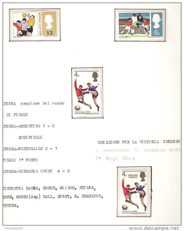 ENGLAND 66 RIMET WORLD CUP - 1966 – Inghilterra