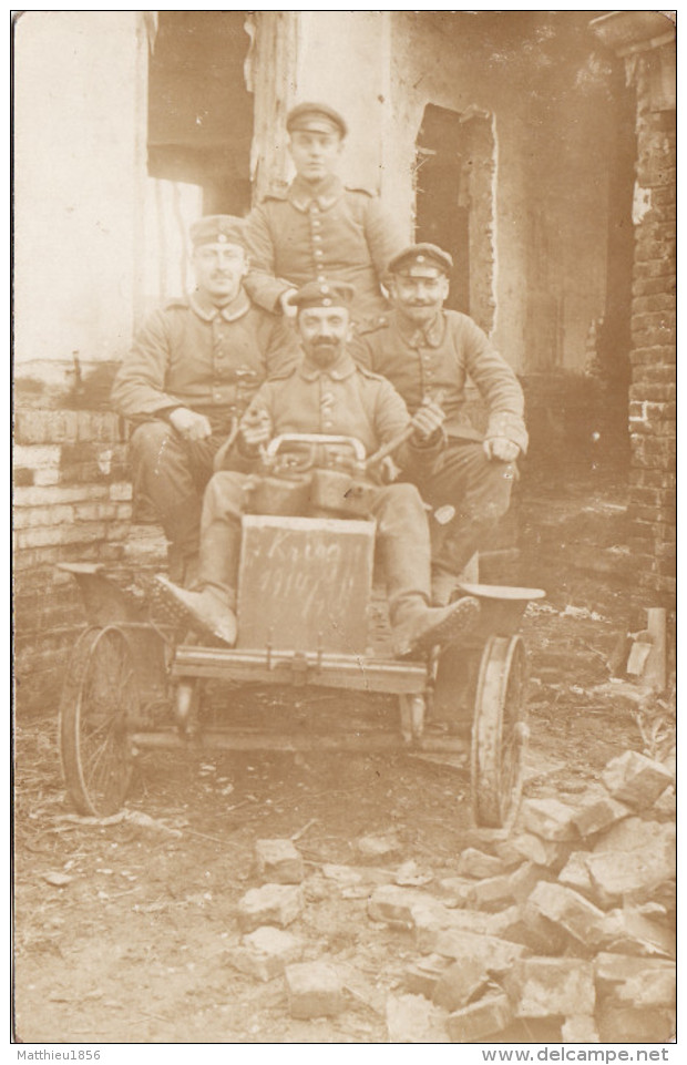 CP Photo Janvier 1915 CHAULNES - Soldats Allemands (A140, Ww1, Wk 1) - Chaulnes