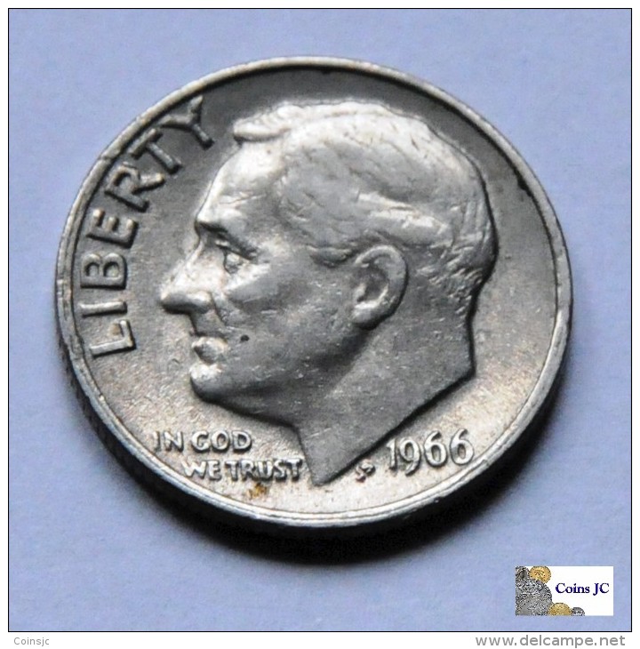 USA - Dime - 1966 - 1946-...: Roosevelt