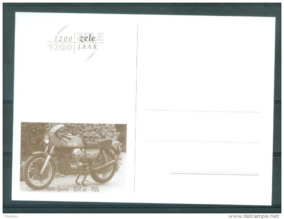 BELGIE - Briefkaart "1200 JAAR ZELE": Moto GUZZI - 850 CC - Bouwjaar 1976 - Illustrated Postcards (1971-2014) [BK]