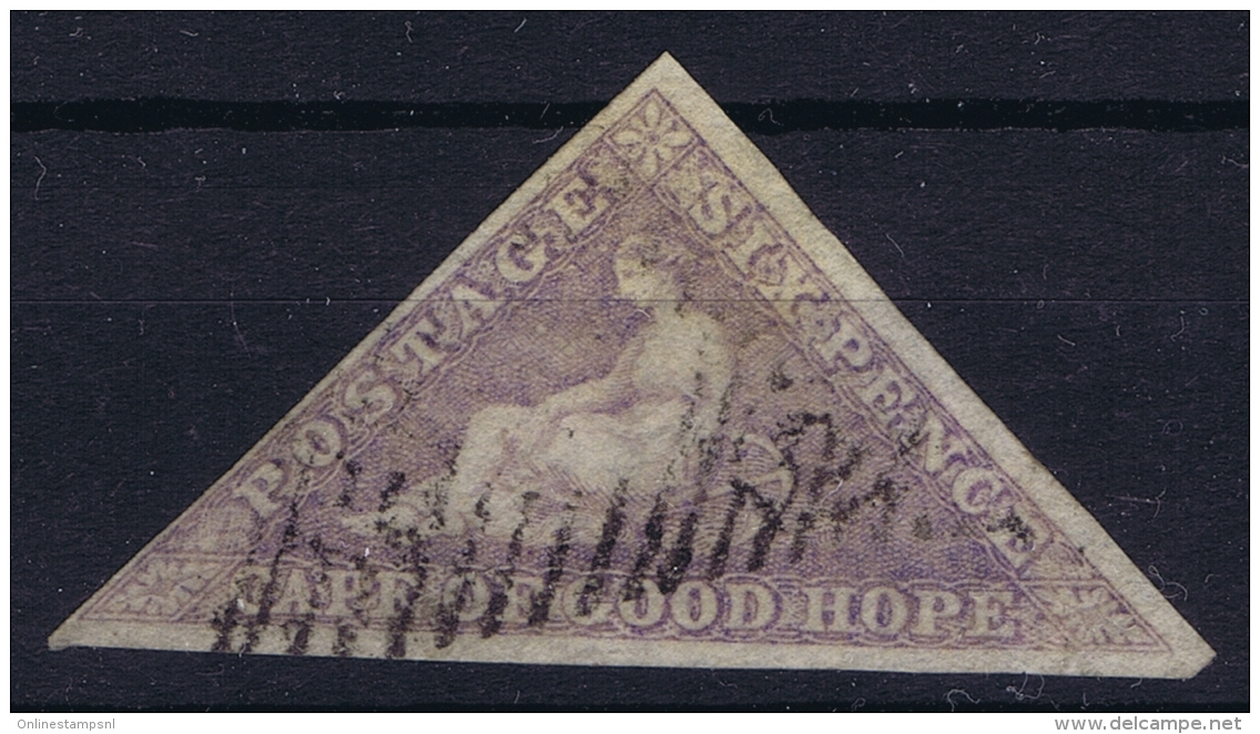 Cape Of Good Hope: 1858 6d Pale Rose Lilac SG 7 Numeral Cancel Nice Wide Margins - Kap Der Guten Hoffnung (1853-1904)