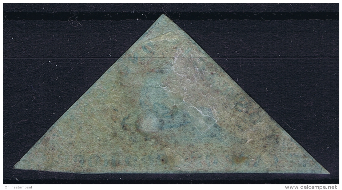 Cape Of Good Hope: 1853 1 D  SG 1  Used Paper Deeply Blued - Capo Di Buona Speranza (1853-1904)