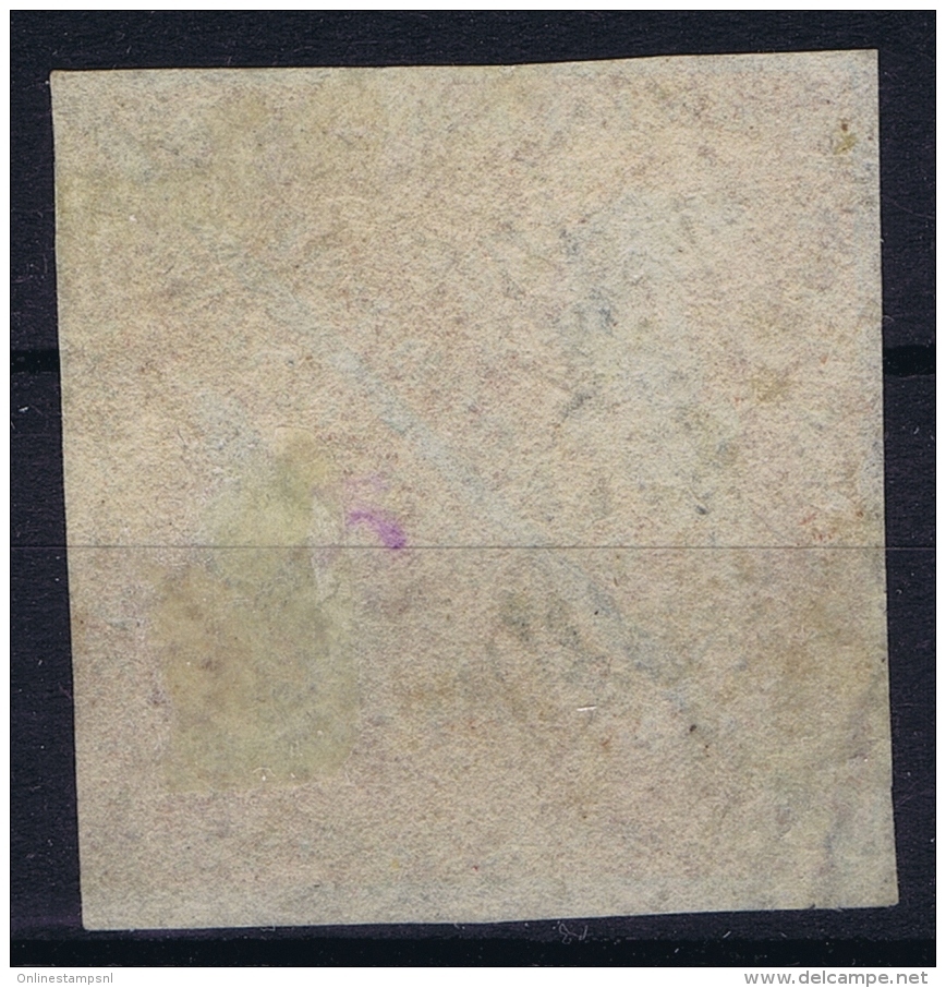 Cape Of Good Hope: 1853 1 D  SG 3  Used Paper Slightly Blued Tete Beche RR - Kap Der Guten Hoffnung (1853-1904)