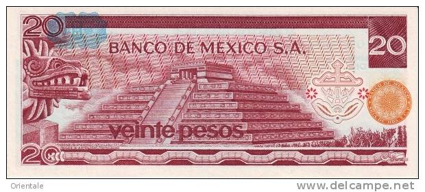 MEXICO  P. 64d 20 P 1977 UNC - Messico