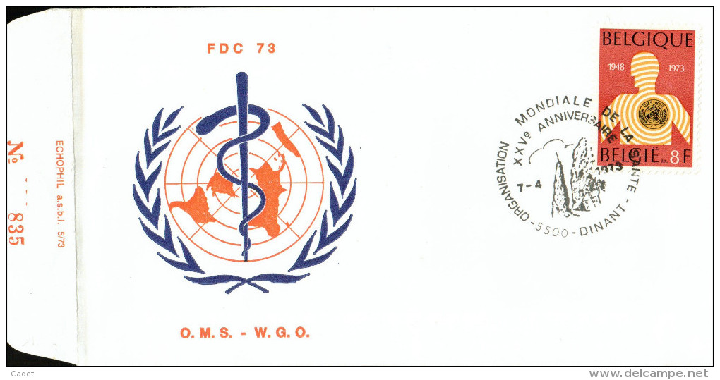 C.O.B. 1667  25 Ans De L'Organisation Mondiale De La Santé. O.M.S. - 1971-1980