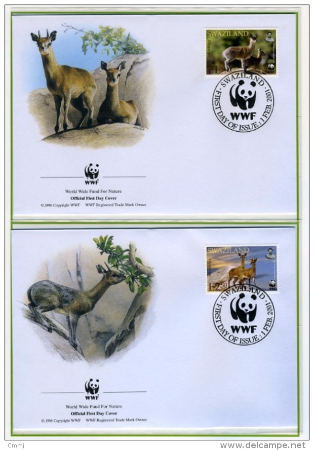 2001 - SWAZILAND - Mi. Nr. 702/705 - OFFICIAL FDC - (CAT 2016 WWF) - Swaziland (1968-...)