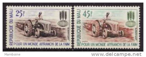 MALI .tracteur  1963  N° 45 . 46  Neuf X X - Mali (1959-...)