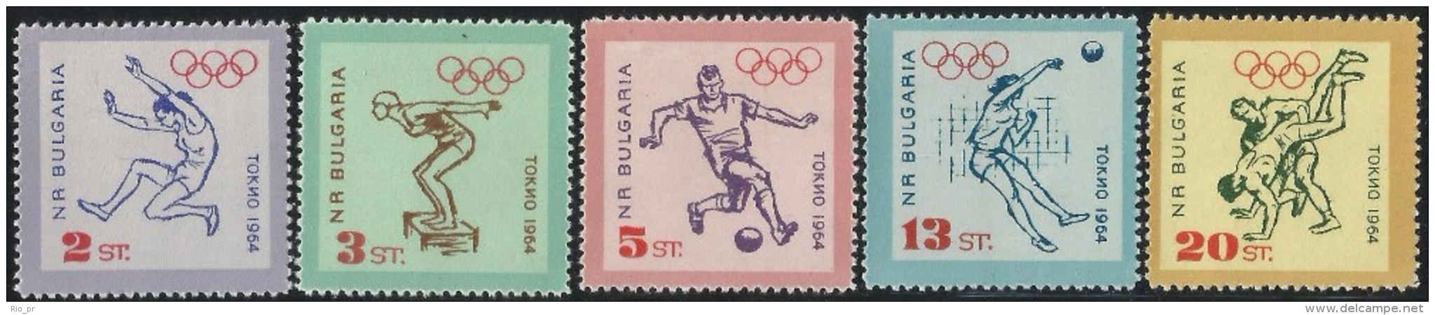 BULGARIA - SHORT SET TOKYO'64 SUMMER OLYMPIC GAMES 1964 - MNH - Sommer 1964: Tokio