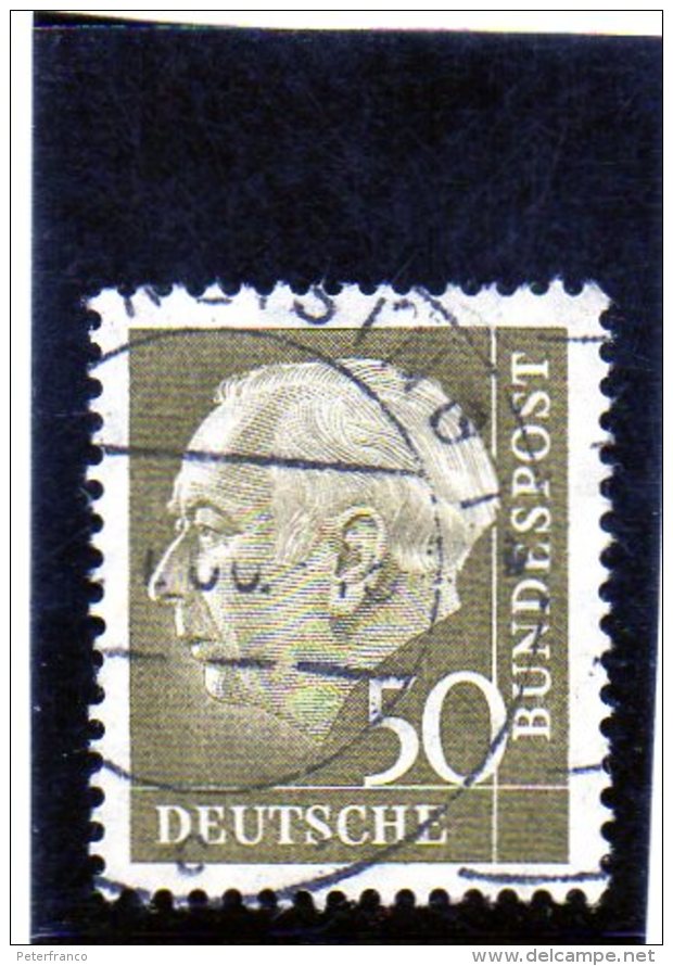 1956 Germania - Presidente Heuss - Gebraucht