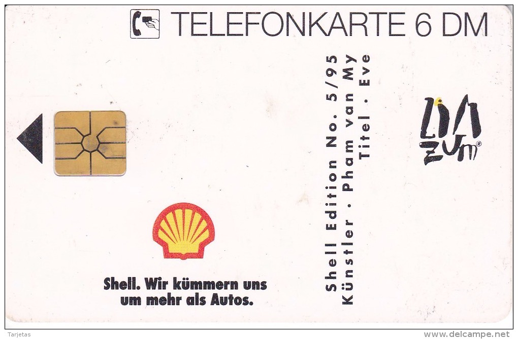 O 1091 TARJETA DE ALEMANIA DE SHELL (CARACOLA-SEA SHELL)  PINTURA-PAINTING - O-Series: Kundenserie Vom Sammlerservice Ausgeschlossen